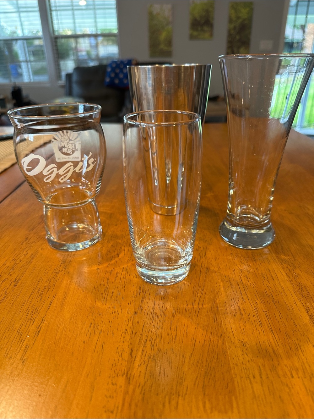 Barware bundle. Beer glasses and a shaker by Anchor.